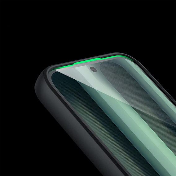 Husă pentru Xiaomi Redmi Note 14 4G, pentru MagSafe, ERBORD Matt Case, negru + sticlă pentru ecran