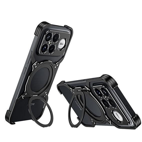 Carcasă metalică cu magnet și suport pentru Xiaomi Poco F8 Ultra