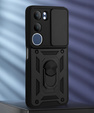 Husă blindată pentru Vivo Y19s, CamShield Slide, negru