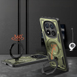 Carcasă pentru Xiaomi Redmi Note 14 Pro 5G /  Poco X7 5G, Military MagSafe, verde + 9H Glass