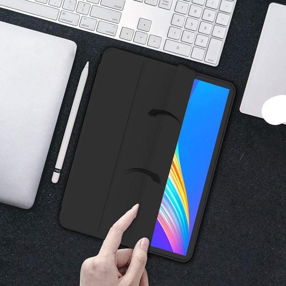 Carcasă pentru iPad Pro 12.9" 2022/2021/2020 (6/5/4 gen.), Smart Pencil, cu suport pentru stylus, negru