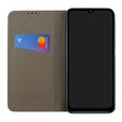 Husă pentru Samsung Galaxy M15 5G, Smart Magnet, negru + sticlă 9H
