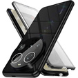 Husa pentru Xiaomi 15 Ultra, Magnetic Dual Glass, negru