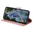 Cu clapetă pentru Oppo A17, Mandala, roz rose gold