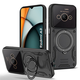 Husă blindată pentru Xiaomi Redmi A3, Magnetic Ring, negru