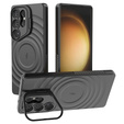 Husă pentru Samsung Galaxy S25 Ultra, Ripple Kickstand, pentru MagSafe, negru