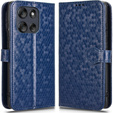 Husa cu clapetă pentru Motorola Moto G56 5G, Wallet Rhombus, albastru