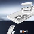 Husă pentru Samsung Galaxy S25 Ultra, Kickstand Matt Case, pentru MagSafe, de argint