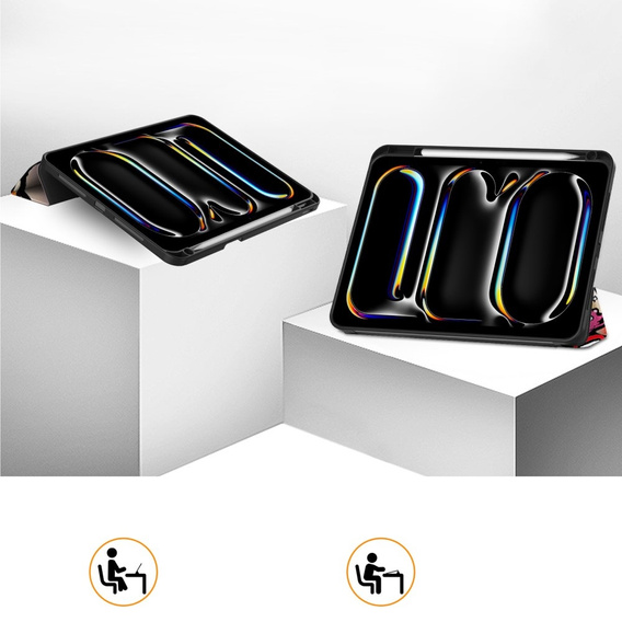Husă pentru iPad Pro 11 2024, Smartcase, graffiti