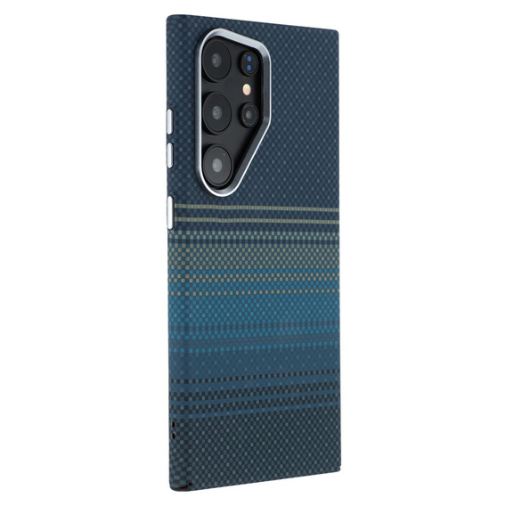 Carcasa pentru Samsung Galaxy S25 Ultra, Carbon Fiber MagSafe, albastru
