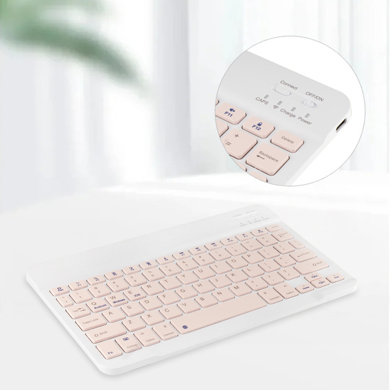 Carcasă cu tastatură Bluetooth pentru Lenovo Tab K11 Plus - roz