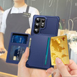 Husa pentru Samsung Galaxy S25 Ultra, Card Holder Kickstand, negru