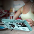 Husă pentru Samsung Galaxy S25 Ultra, KickStand Camera Lens, albastru