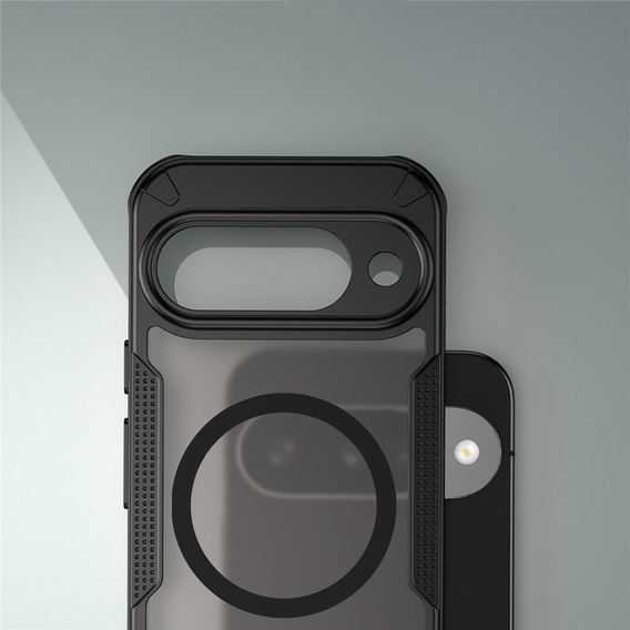 Carcasă blindată pentru Google Pixel 10 Pro XL, pentru MagSafe, mată, neagră