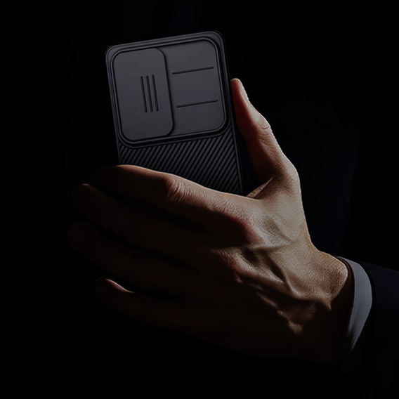 Husă NILLKIN Camshield Pro cu capac pentru cameră pentru Samsung Galaxy S26 Ultra, negru