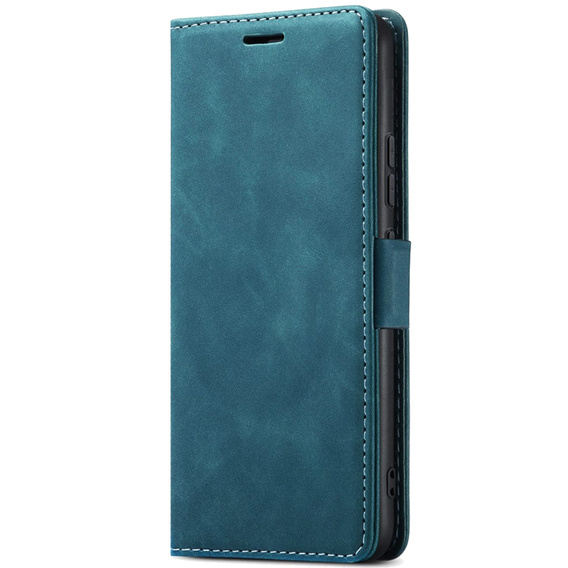 Husă pentru Samsung Galaxy A14 4G/5G, ERBORD Vintage, portofel cu clapetă, albastru