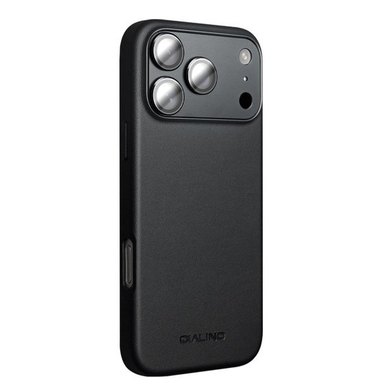 Carcasă QIALINO pentru iPhone 17 Pro, pentru MagSafe, cu protecție pentru cameră, negru