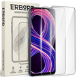 2x sticlă călită pentru Realme 8 5G, ERBORD 9H Hard Glass pe ecran