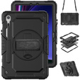 Husa blindată pentru Samsung Galaxy Tab S10 Lite / S10 FE / S9 FE, carcasă de protecție 360 cu slot pentru stylus, negru