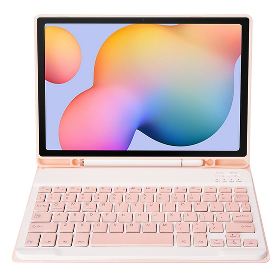 Carcasă + tastatură Samsung Galaxy Tab S6 Lite P610/P615 / S6 Lite 2022 10.4, Pen Slot, roz rose gold