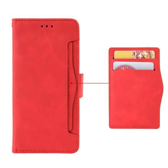Cu clapetă pentru Huawei Nova 10 Pro 4G, Card Slot, roșu