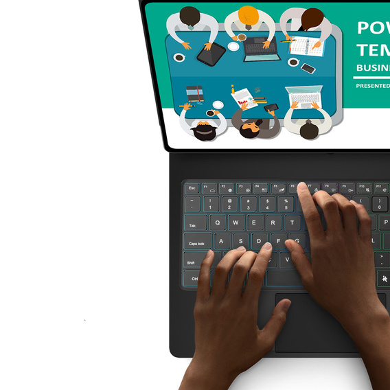 Husă cu tastatură Bluetooth Dux Ducis pentru Samsung Galaxy Tab S11 Ultra, negru