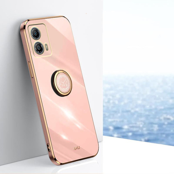 Huse pentru Motorola Moto G53 5G, Electro Ring, roz rose gold