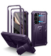 Husă blindată pentru Samsung Galaxy S25, Dexnor Full Body (Two Frames), violet