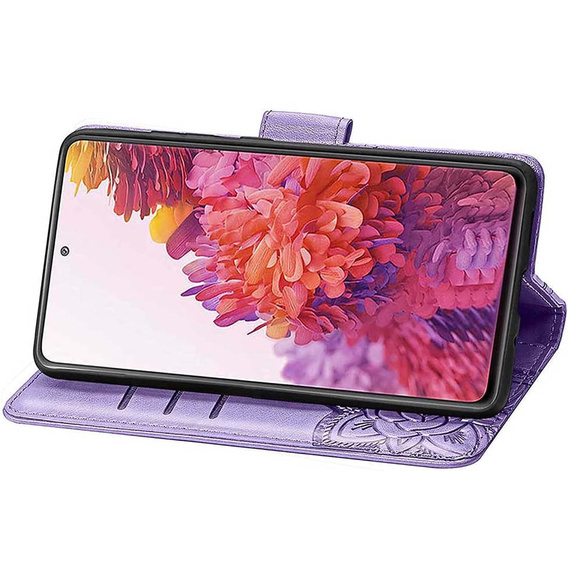 Cu clapetă pentru Xiaomi Redmi A5, Butterfly, violet