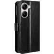 Cu clapetă pentru Xiaomi Poco X7 Pro 5G, Crazy Horse Wallet, negru