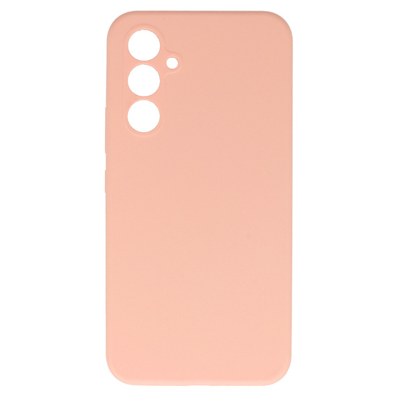 Carcasa pentru Samsung Galaxy A54 5G, Silicone Lite, roz + sticlă 9H