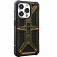 Carcasă Urban Armor Gear pentru iPhone 15 Pro, Monarch, Kevlar verde