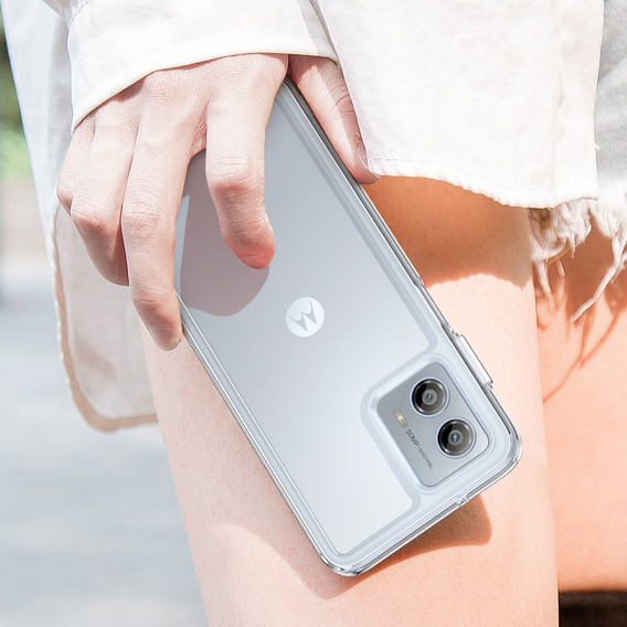 Huse pentru Motorola Moto G53 5G, Fusion Hybrid, transparentă