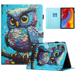 Husă pentru Lenovo Tab M11, cu clapetă, owl