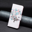 Carcasă flip pentru Xiaomi 13T / 13T Pro / Redmi K60 Ultra, Wallet, colorful tree, alb