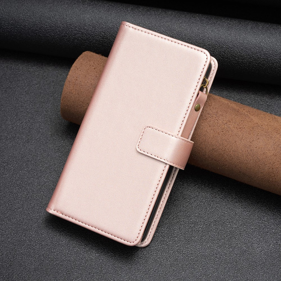 Cu clapetă pentru Samsung Galaxy A25 5G, Wallet Zipper Pocket, negru