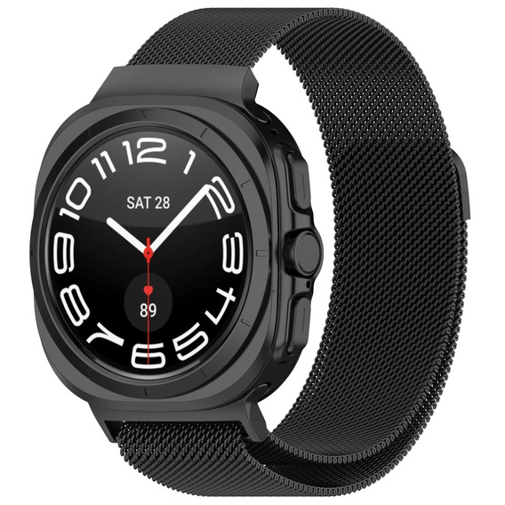 Brățară milaneză pentru Samsung Galaxy Watch Ultra 47mm (2025 / 2024), negru