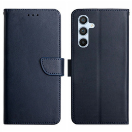 Cu clapetă pentru Samsung Galaxy A35 5G, Split Leather Wallet, albastru