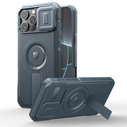 Carcasă blindată pentru iPhone 16 Pro Max, Dexnor CamProtect MagSafe, albastru marin
