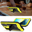 Husă blindată pentru Samsung Galaxy S22, R-JUST CamShield Slide, galben