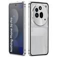 Carcasă pentru Nothing Phone 3a Pro, Frame Case, de argint