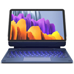 Husă tastatură pentru Samsung Galaxy Tab S10 Lite / S10 FE / S9 FE / S9, Dexnor Magnetic Keyboard Touchpad, albastru