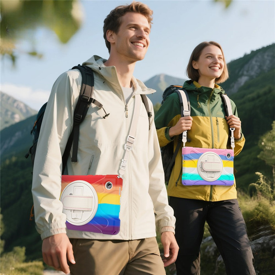 Husă blindată cu suport și curea de umăr pentru Samsung Galaxy Tab A11