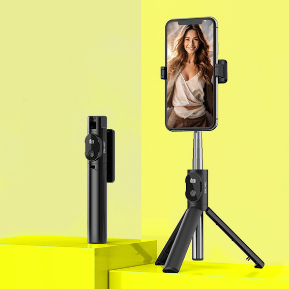 Selfie Stick Coco P-04 cu funcție de trepied și telecomandă Bluetooth, pentru smartphone-uri de la 6,5 cm la 9,5 cm lățime