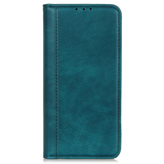 Huse pentru Samsung Galaxy S24 Ultra, Wallet Litchi Leather, verde
