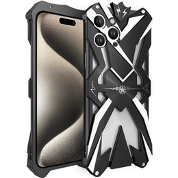 Husă blindată pentru iPhone 15 Pro, Aluminum Alloy, negru