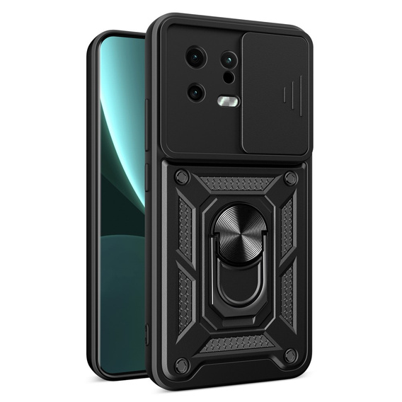 Husă blindată pentru Xiaomi 13, CamShield Slide, negru