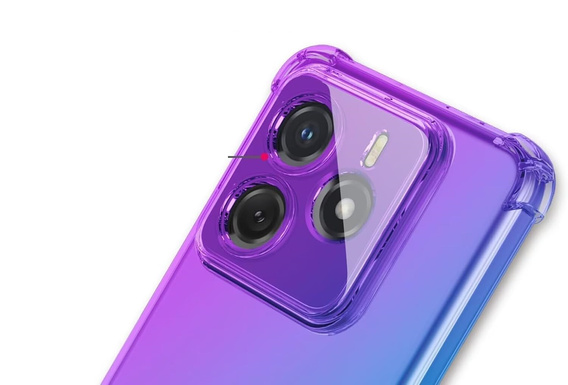 Husa pentru Xiaomi Redmi Note 14 5G, Gradient Dropproof, Violet / albastru