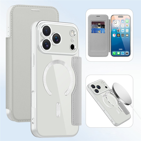 Carcasă Wallet MagSafe RFID flip cu protecție pentru camera foto pentru iPhone 17 Pro Max