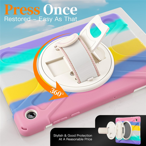 Husă blindată cu suport și curea de umăr pentru Samsung Galaxy Tab A11+